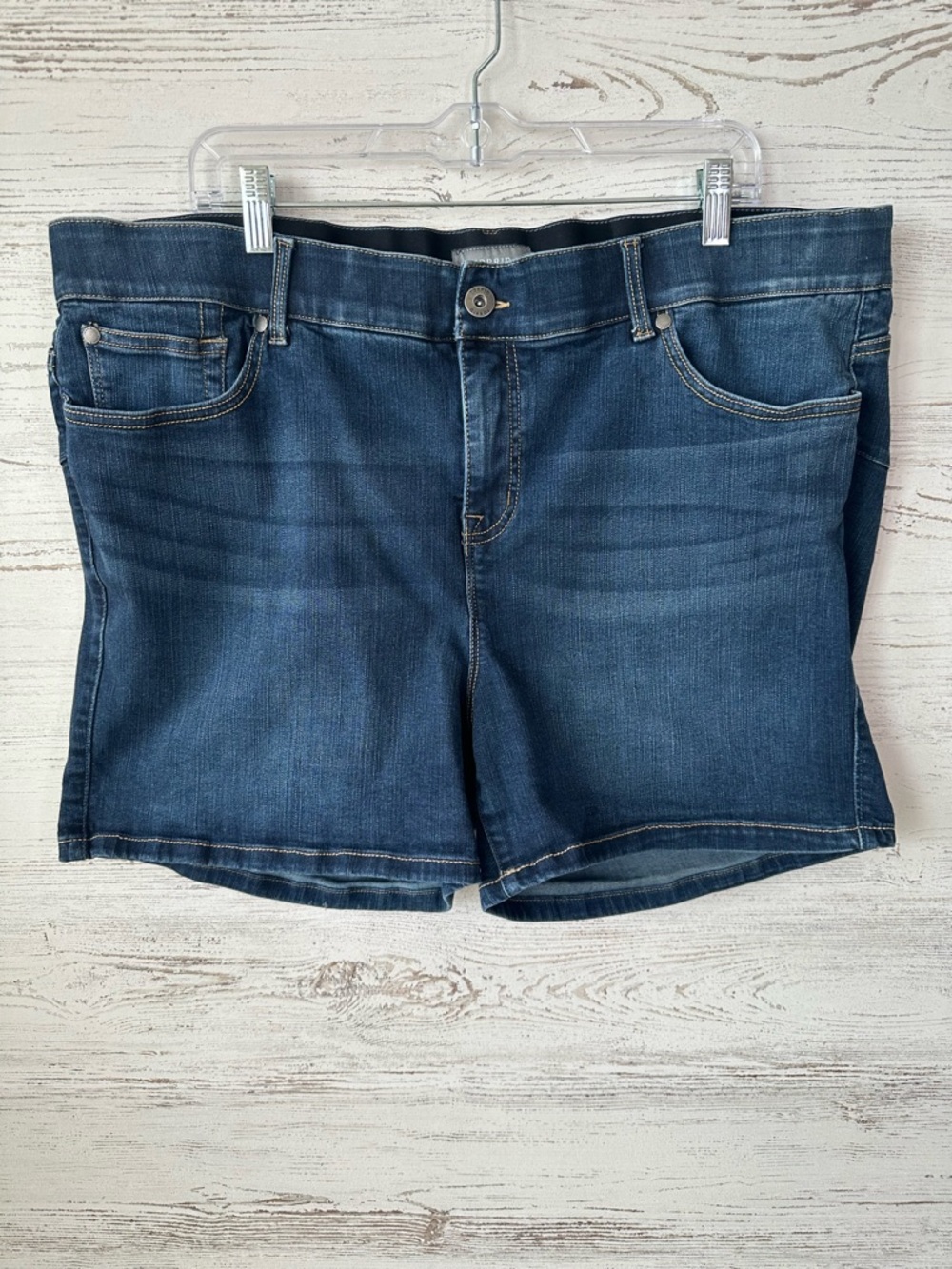 TORRID 5” Bombshell High Rise Short Stretch Denim Dark Wash Hydrosphere 22 - Picture 4 of 10